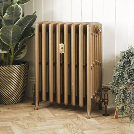 Radiatore Tradizionale in Ghisa Alto 660mm - Oro Bruciato - Disponibile in Diverse Misure - Isabel