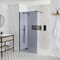 Parete Doccia Walk-In a Nicchia con Vetro Fumè e Canaletta (Opzionale) - Diverse Misure Disponibili – Nox-Luna