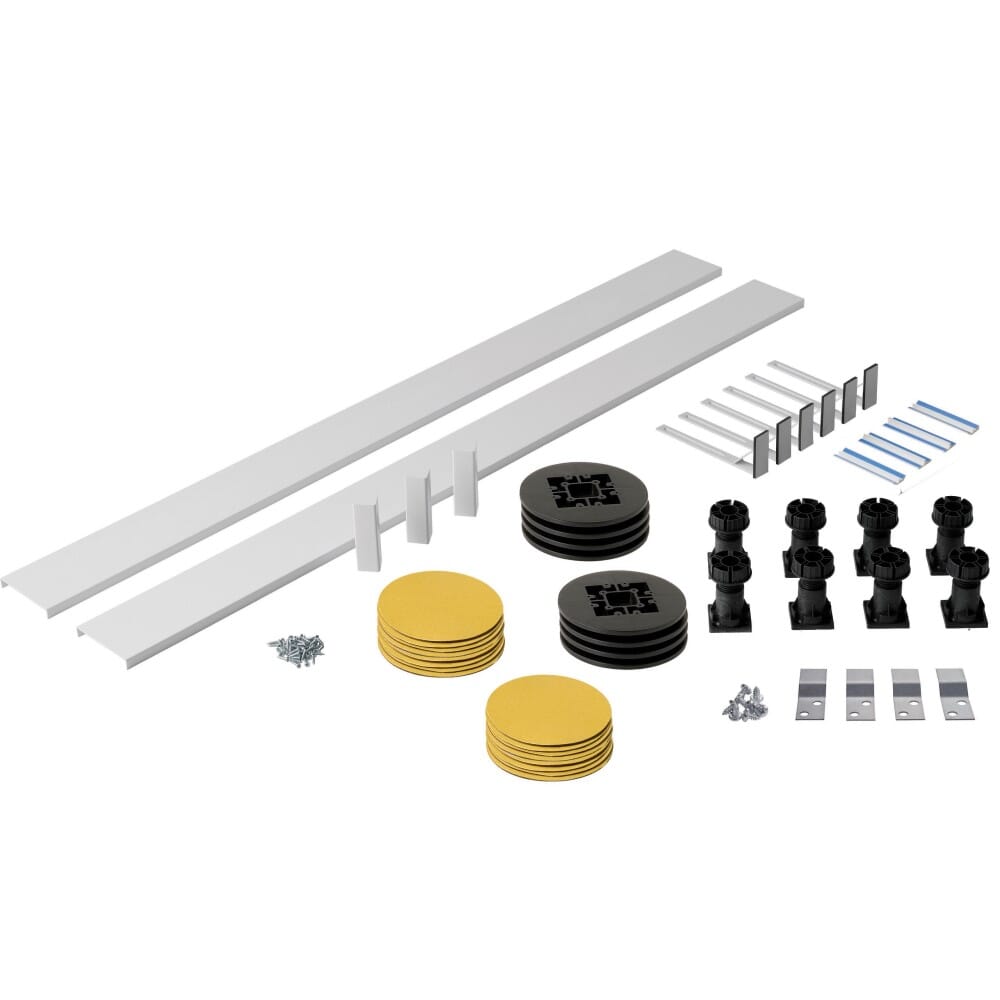 Kit con Struttura di Elevazione per Piatti Doccia Quadrati, Rettangolari e Pentagonali fino a 1200mm Maxon
