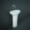 Lavabo Indipendente Moderno - Bianco Lucido - 600mm x 350mm - Hudson Reed x RAK Des