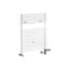 Scaldasalviette Misto Bianco  - 730mm x 450mm - incl. 400 Watt Elemento Riscaldante, Raccordo a T e Valvole -Arno