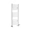 Scaldasalviette Misto Bianco Curvo - 1200mm x 500mm - incl. 600 Watt Elemento Riscaldante, Raccordo a T e Valvole -Ive
