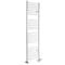 Scaldasalviette Misto Bianco Curvo - 1800mm x 500mm - incl. 1000 Watt Elemento Riscaldante, Raccordo a T e Valvole -Ive