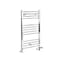 Scaldasalviette Misto Cromato Piatto - 1000mm x 400mm - incl. 300 Watt Elemento Elettrico Riscaldante, Raccordo a T e Valvole - Kent