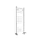Scaldasalviette Misto Bianco Piatto - 1000mm x 400mm - incl. 400 Watt Elemento Elettrico Riscaldante, Raccordo a T e Valvole - Ive