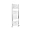 Scaldasalviette Misto Cromato Piatto - 1600mm x 500mm - incl. 400 Watt Elemento Elettrico Riscaldante, Raccordo a T e Valvole - Kent