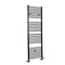Scaldasalviette Misto Matt Nero Piatto - 1800mm x 500mm - incl. 1000 Watt Elemento Elettrico Riscaldante, Raccordo a T e Valvole - Nox