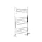 Scaldasalviette Misto Cromato Piatto - 1000mm x 600mm - incl. 400 Watt Elemento Elettrico Riscaldante, Raccordo a T e Valvole - Kent