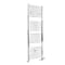 Scaldasalviette Misto Cromato Piatto - 1800mm x 600mm - incl. 1000 Watt Elemento Elettrico Riscaldante, Raccordo a T e Valvole - Kent