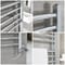 Scaldasalviette Misto Cromato Piatto - 1800mm x 500mm - incl. 1000 Watt Elemento Elettrico Riscaldante, Raccordo a T e Valvole - Kent