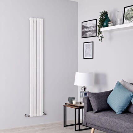 Radiatore di Design Verticale con Panello Singolo - Scelta di Finiture e Dimensioni - Delta
