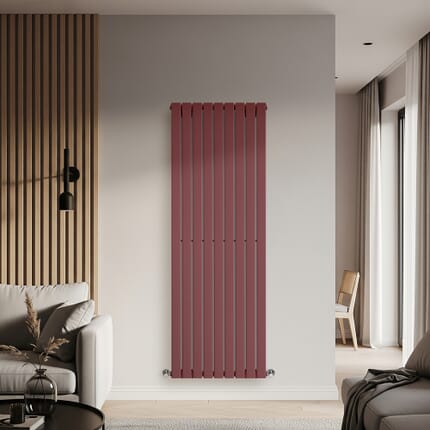 Radiatore di Design Verticale con Panello Singolo - Scelta di Finiture e Dimensioni - Delta