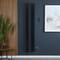 Radiatore di Design Elettrico Verticale in Alluminio - Nero - 1800mm x 400mm - Notus V