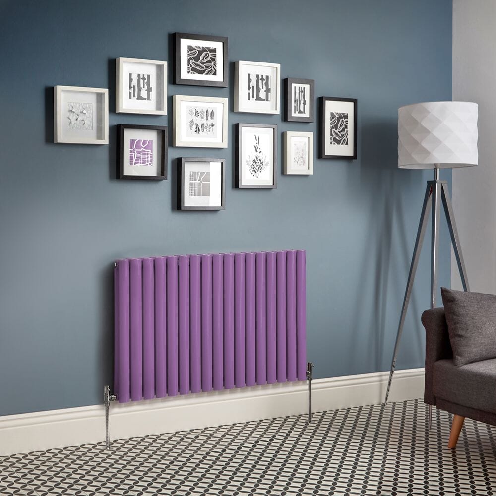 Radiatore di Design Orizzontale - con Pannello Doppio - Scelta di Colori Vivaci - Scelta di Misure - Revive