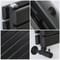 Radiatore di Design Orizzontale Moderno - Pannello Singolo o Pannello Doppio - Nero - 354mm x 1600mm - Sloane