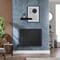 Radiatore Elettrico di Design Orizzontale - Nero - 635mm x 826mm (Pannello Singolo) - con Elemento Elettrico Termostatico Wi-Fi - Revive - ECOSO by Hudson Reed