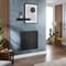 Radiatore Elettrico di Design Orizzontale - Nero - Scelta di Dimensioni e Termostato Wi-Fi - Opzioni a Presa Elettrica e Cablate - Revive - ECOSO by Hudson Reed