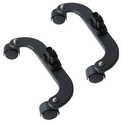 Piedini da Appoggio con Ruote per Radiatori Elettrici ad Inerzia con Nucleo in Ceramica - Scelta di Finiture - Kera - ECOSO by Hudson Reed