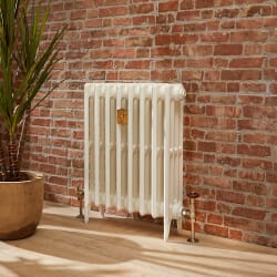 Radiatore in Ghisa Alto 660mm - Finitura Effetto Bianco Antico - Disponibile in Diverse Misure - Victoria