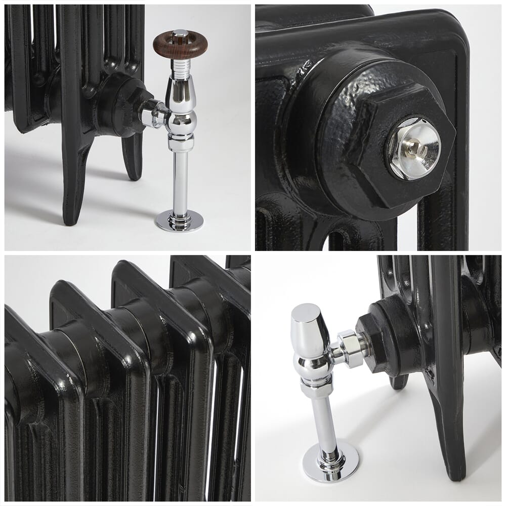 Radiatore in Ghisa - 660mm - Nero - Disponibile in Diverse Misure - Victoria