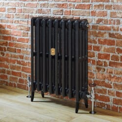 Radiatore in Ghisa - 660mm - Nero - Disponibile in Diverse Misure - Victoria