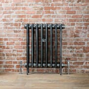 Radiatore Tradizionale in Ghisa 660mm - Colore Peltro Scuro - Victoria - Disponibile in Diverse Misure