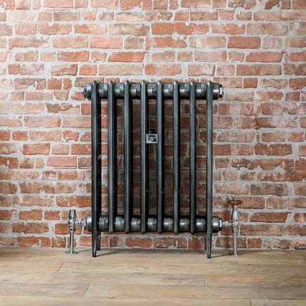 Radiatore Tradizionale in Ghisa 660mm - Colore Peltro Scuro - Victoria - Disponibile in Diverse Misure