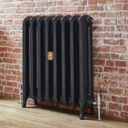 Radiatore in Ghisa con Colone Ovali - 760mm - Nero - Disponibile in Diverse Misure - Erté