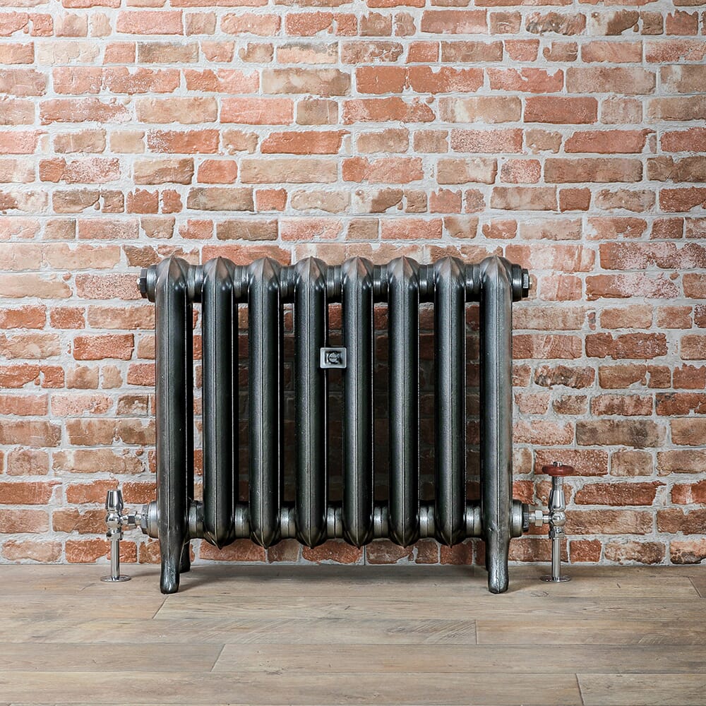 Radiatore Tradizionale in Ghisa 560mm - Colonne Ovali - Color Peltro Scuro - Erté - Disponibile in Diverse Misure