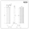 Termoarredo di Design Elettrico a Secco - Alluminio - (senza Fluido Conduttivo) 1784mm x 472mm (Panello Singolo) - Scelta di Termostato Wi-Fi - Bianco - Revive Ardus - ECOSO by Hudson Reed