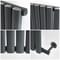 Termoarredo di Design Elettrico a Secco - Alluminio - (senza Fluido Conduttivo) 1784mm x 590mm (Panello Singolo) - Scelta di Termostato Wi-Fi - Antracite - Revive Ardus - ECOSO by Hudson Reed