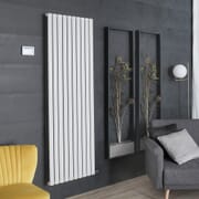 Termoarredo di Design Elettrico a Secco - Alluminio - (senza Fluido Conduttivo) 1784mm x 590mm (Panello Singolo) - Scelta di Termostato Wi-Fi - Bianco - Revive Ardus - ECOSO by Hudson Reed