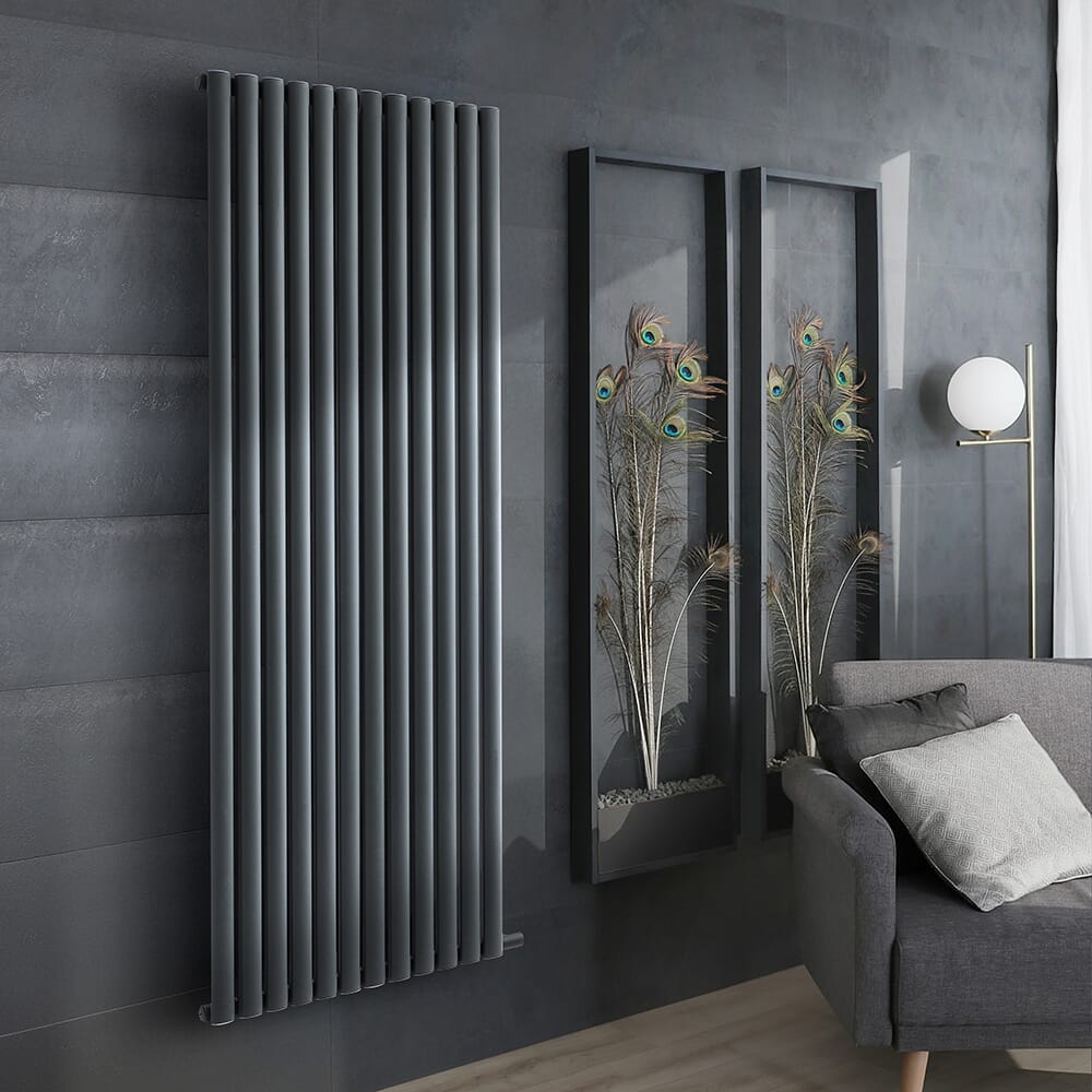 Termoarredo Elettrico Verticale a Calore Secco 1784mm - Scelta di Finiture, Dimensioni e Termostato Wi-Fi - Hudson Reed Revive