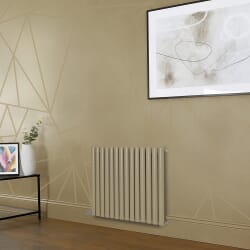 Radiatore Elettrico di Design Orizzontale - Altezza 635mm - Marrone (Elk Brown) - Scelta di Dimensioni, Termostato e Copri Cavi - Revive