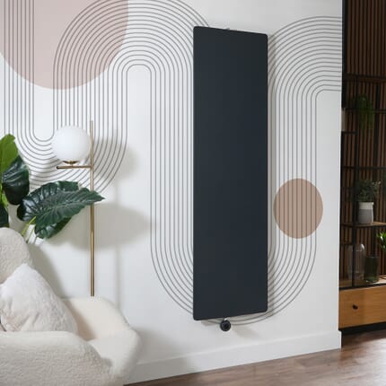Radiatore Elettrico di Design Verticale da 1800mm - Scelta di Dimensioni, Finiture e Opzioni di Termostato Wi-Fi con Cablaggio o Presa Elettrica - Ria - ECOSO by Hudson Reed