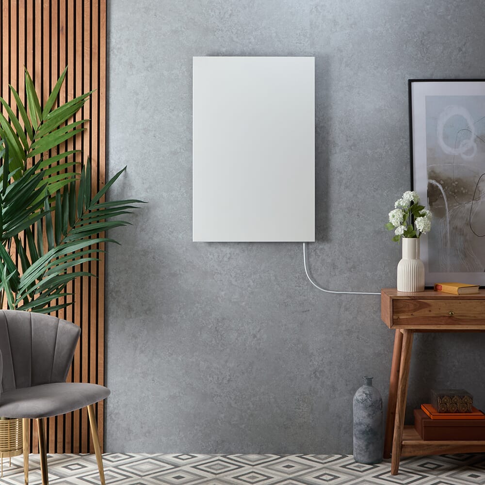 Pannello Riscaldante Elettrico a Infrarossi Intelligente Bianco senza Cornice - Scelta di Dimensioni - Teplo - ECOSO by Hudson Reed