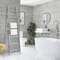 Scaldasalviette in Stile Scala da Pavimento 1800 x 500mm - Diverse Finiture Disponibili - Indus