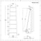 Scaldasalviette in Stile Scala da Pavimento 1800 x 500mm - Diverse Finiture Disponibili - Indus