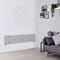 Radiatore di Design Orizzontale Moderno - Pannello Singolo - Argento Antico - 354mm x 1600mm - Sloane