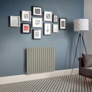 Radiatore Elettrico di Design Orizzontale - Altezza 635mm - Verde (Sage Leaf Green) - Scelta di Dimensioni, Termostato e Copri Cavi - Revive