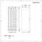 Radiatore di Design Verticale con Porta Asciugamani 520mm - Acciaio - Attacco Centrale - Antracite - 1800mm x 600mm x 40mm - 1107 Watt - Rubi