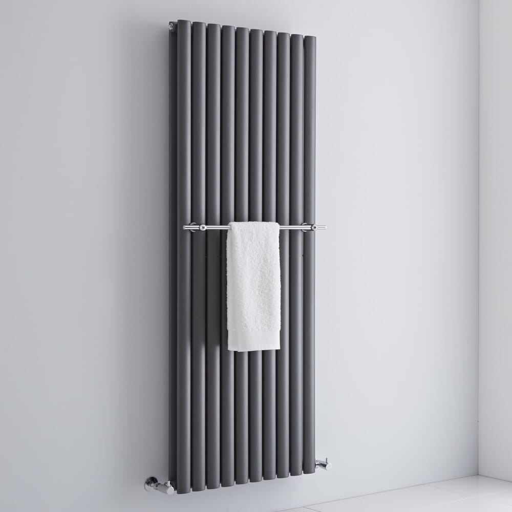 Porta Salviette Cromato per Radiatori di Design Verticali Revive - Scelta di Dimensioni