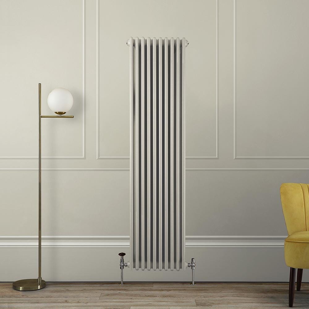 Radiatore a Tre Colonne Verticale Tradizionale - 1800mm - Scelte di Finiture Neutre e Dimensioni - Regent