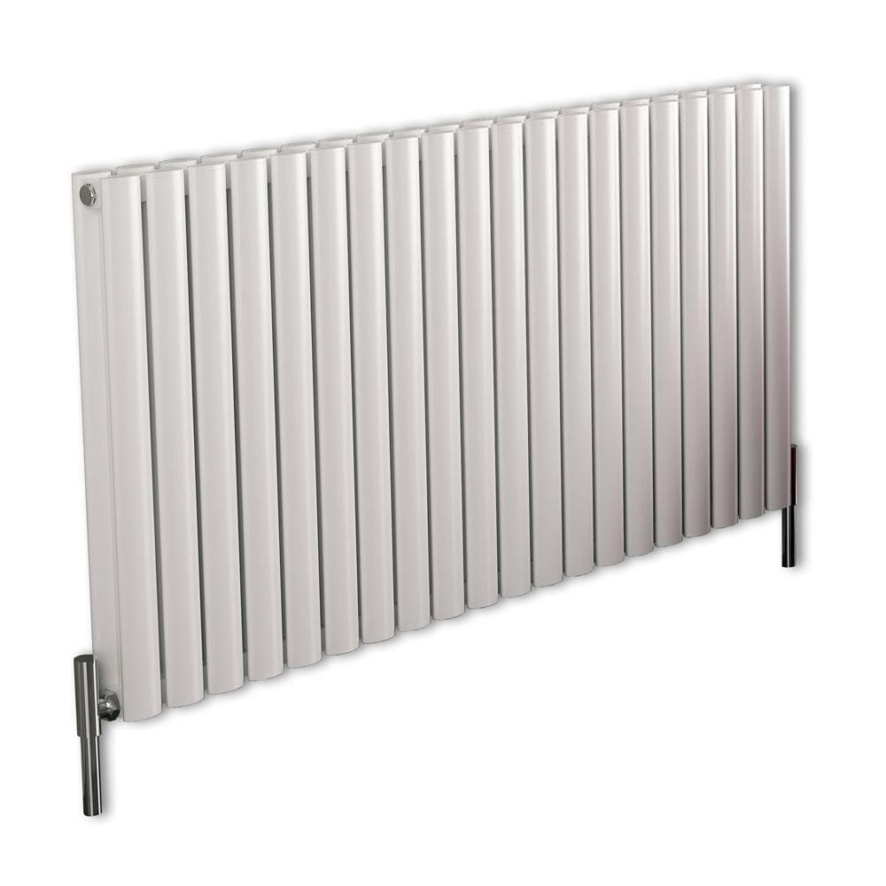 Radiatore di Design Orizzontale Bianco in Alluminio - Colonne Ovali - Revive Air
