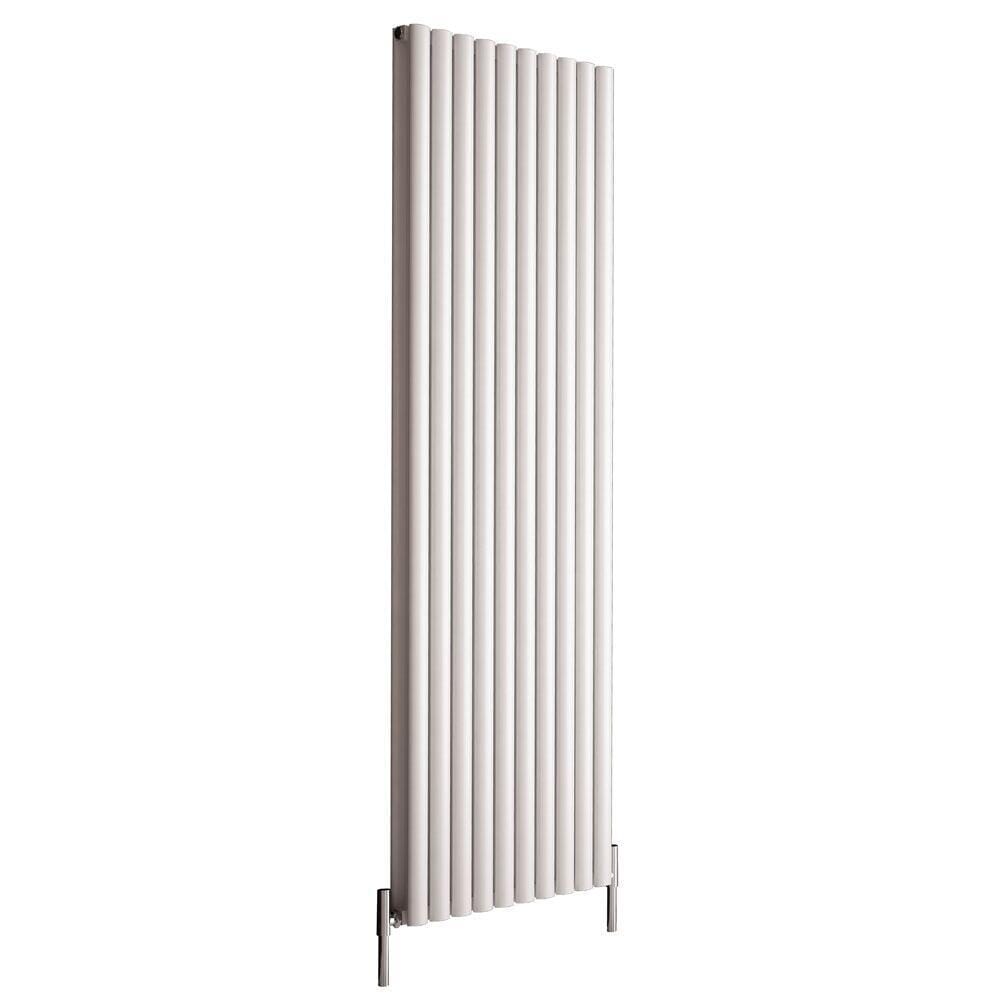 Hudson Reed Revive - Radiatore di Design in Alluminio Verticale (Pannello Doppio) - Disponibile in Diverse Larghezze - Bianco