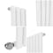Radiatore di Design Elettrico Orizzontale - Bianco - 635mm x 415mm - Elemento Termostatico  400W  - Revive