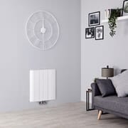 Radiatore di Design Orizzontale - Bianco Opaco - in Alluminio - Aurora