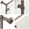 Radiatore Scaldasalviette Tradizionale Verticale - Ottone Scuro Spazzolato/Bianco - 930mm x 620mm - Elizabeth