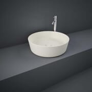 Lavabo da Appoggio Moderno Rotondo - 420mm (Senza Fori per Rubinetteria) - Scelta di Finiture - Hudson Reed x RAK Feeling