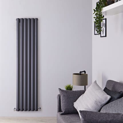Radiatore di Design Verticale a Pannelli Diamantati da 1780mm - Scelta di Finiture e Dimensioni - Rombo